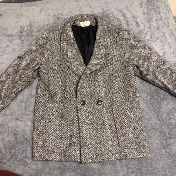 Cassidy Hand Tailored Womens Tweed Blazer Jacket Size 14 Double Breasted